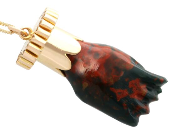 Antique Yellow Gold Carnelian Pendant