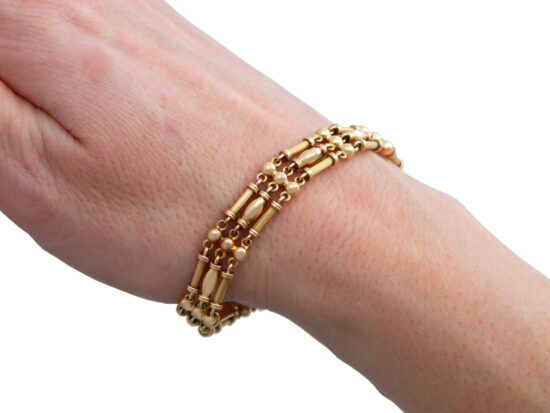 Yellow Gold Bracelet On Hand