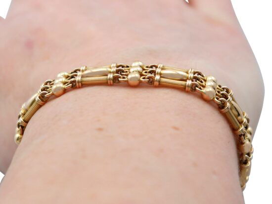 Gate Bracelet Worn Close Up