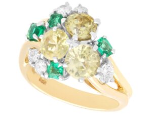 Vintage Emerald Sapphire Ring
