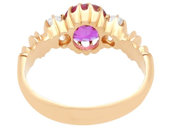 Pierced Rose Gold Setting Detail