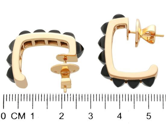Black Onyx Earrings size