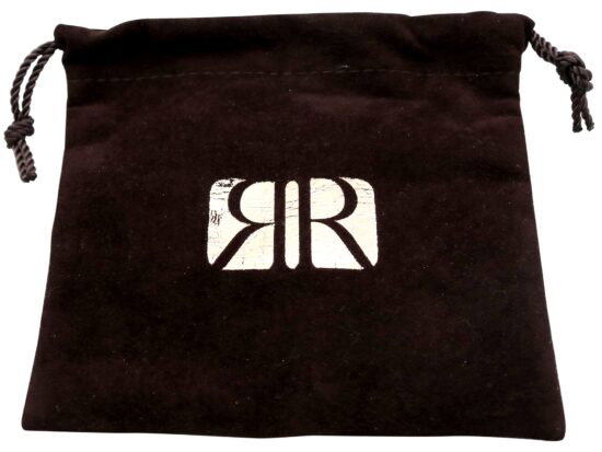 Black Onyx Earrings Rodney Rayner pouch