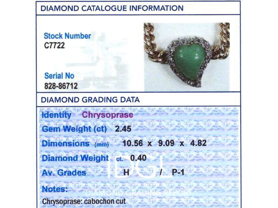 Diamond Gemstone Grading Card Included