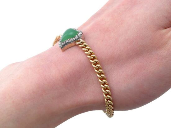 Antique Gold Bracelet Wrist View
