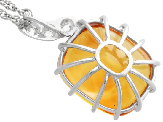 White Gold Pendant Setting Detail