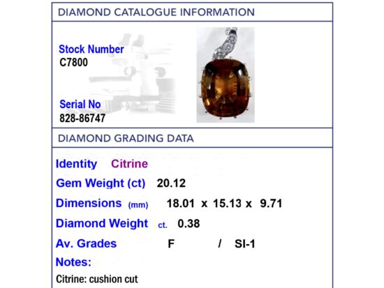 IDGL Diamond Gemstone Report Card