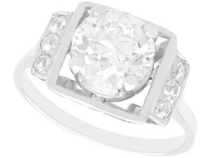 2 carat GIA diamond ring