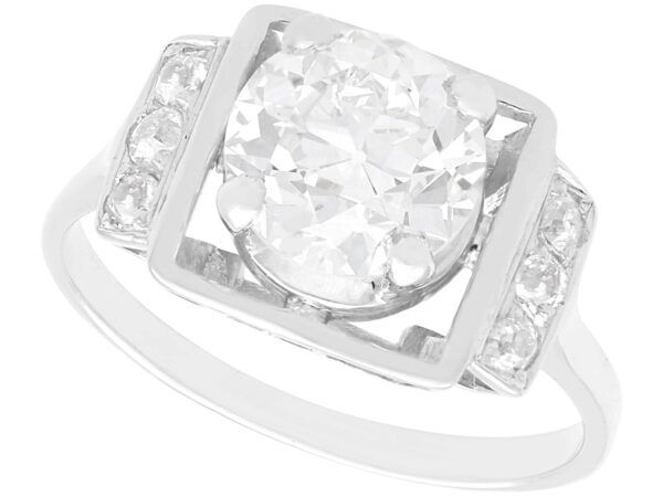 2 carat GIA diamond ring