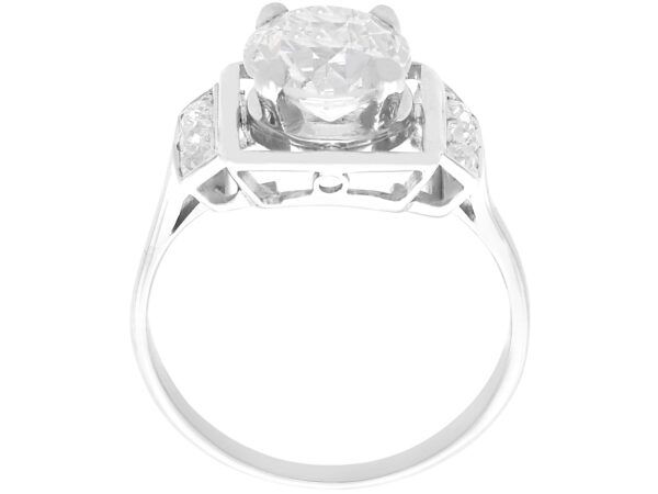 GIA diamond ring in 18k white gold