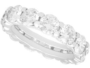 diamond white gold eternity ring