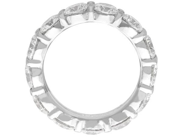 white gold eternity ring with diamond full