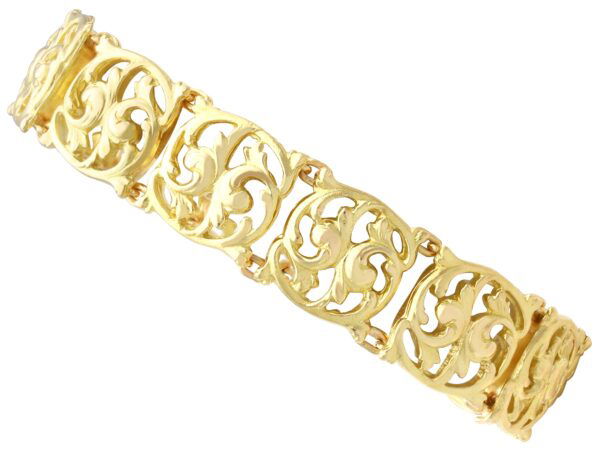 Antique Art Nouveau Yellow Gold Bracelet