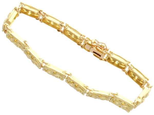 18ct Yellow Gold Art Nouveau Bracelet