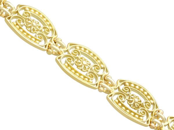 Antique French Gold Bracelet Front