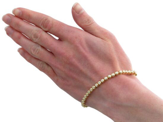 Diamond Tennis Bracelet On Wrist