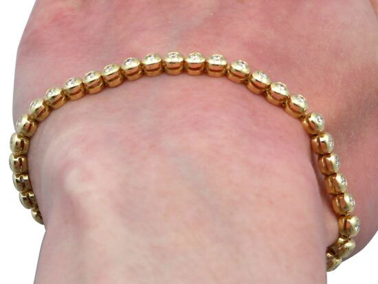 Yellow Gold Bracelet Worn Close-Up