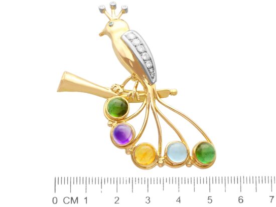 Bird Brooch Size Reference Image
