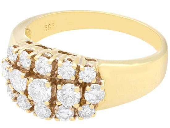 Three Row Diamond Ring