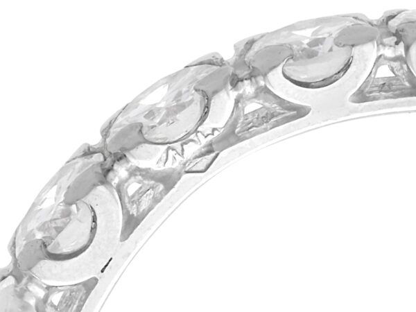 18ct White Gold Eternity Band hallmark