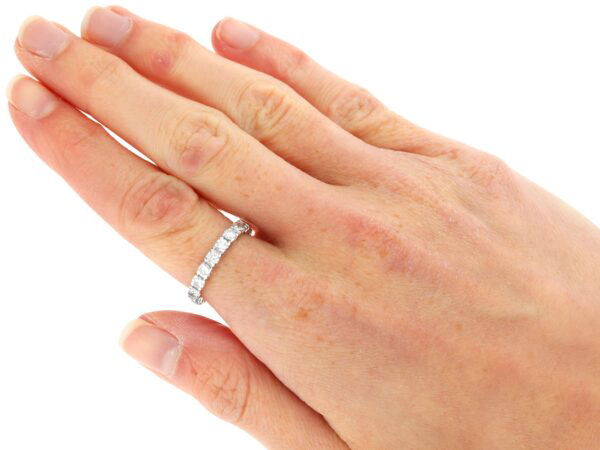 wearing 18ct White Gold Eternity Band