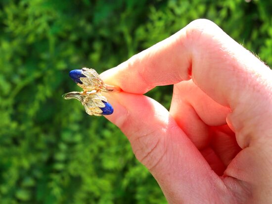 Lapis Lazuli Yellow Gold Ring outside