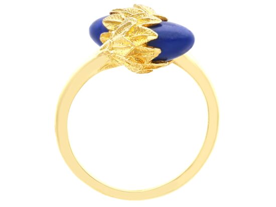 Lapis Lazuli Yellow Gold Ring setting