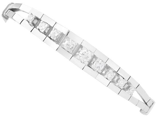 Vintage Diamond White Gold Bracelet