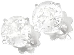 Edwardian diamond stud earrings