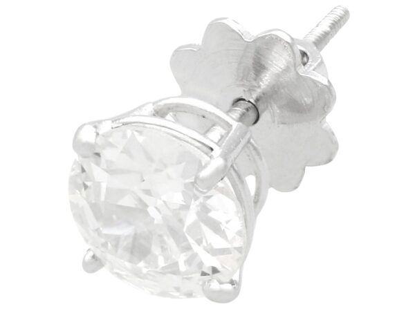 3.48ct Diamond Stud Earring