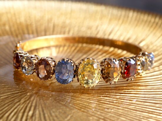 sapphire garnet citrine bracelet