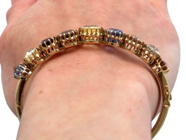 Antique Gold Bangle Worn View