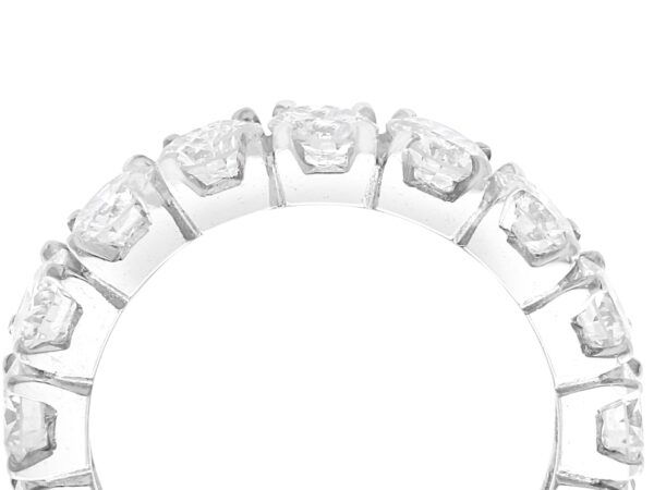 full diamond eternity ring white gold side view