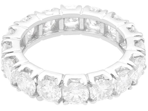 full diamond eternity ring white gold overhead