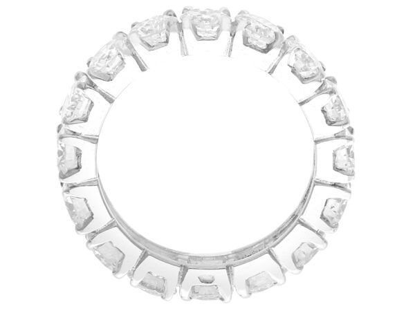 side on full diamond eternity ring white gold