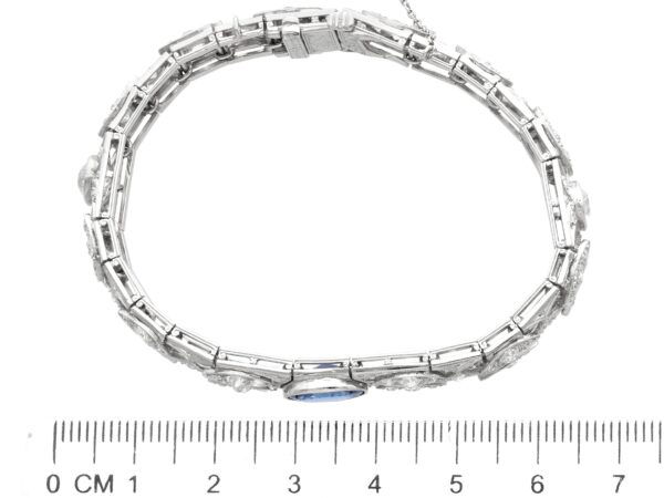 Bracelet Measurement Sapphire Diamond Platinum