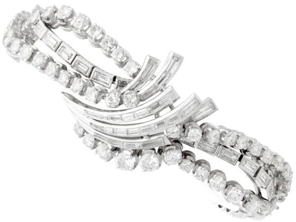 Antique Diamond Platinum Bracelet