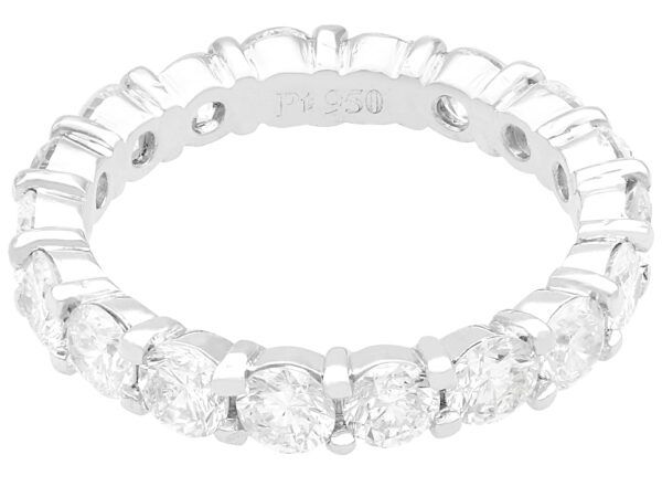 platinum size o diamond eternity ring