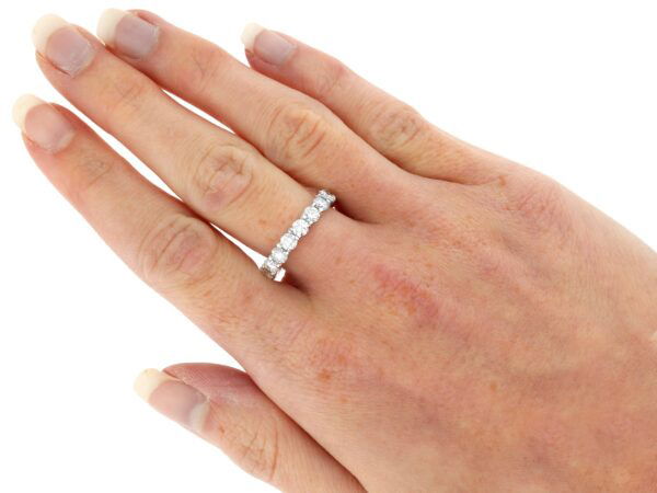 wearing size o diamond eternity ring
