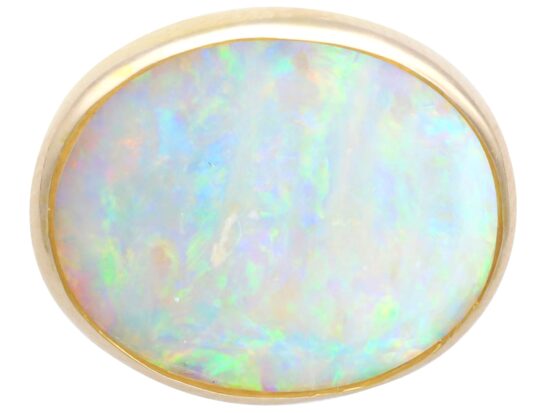 White Opal Earrings Closeup