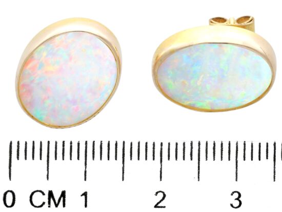 Vintage Opal Earrings Measurements
