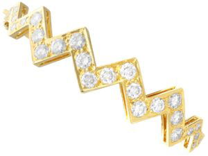 Diamond Yellow Gold Bangle