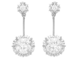 4.7 carat diamond drop earrings