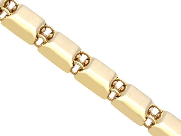 French Yellow Gold Bracelet Angled View