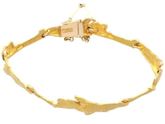 Vintage Lapponia Gold Bracelet Front