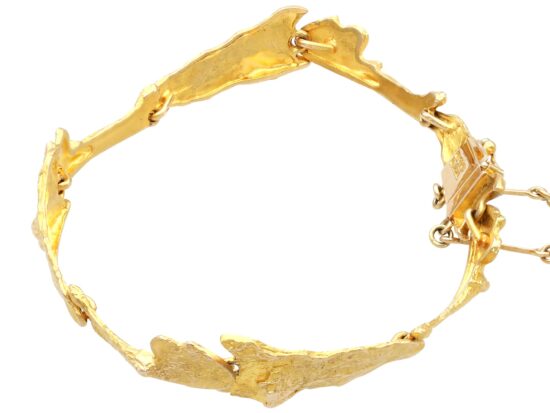 Vintage Finnish Gold Bracelet Profile