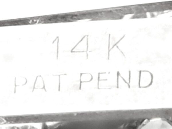 platinum diamond drop earrings hallmarks