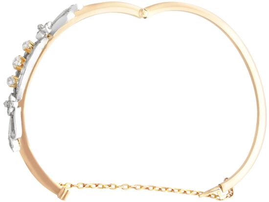 Diamond Bangle Clasp Open