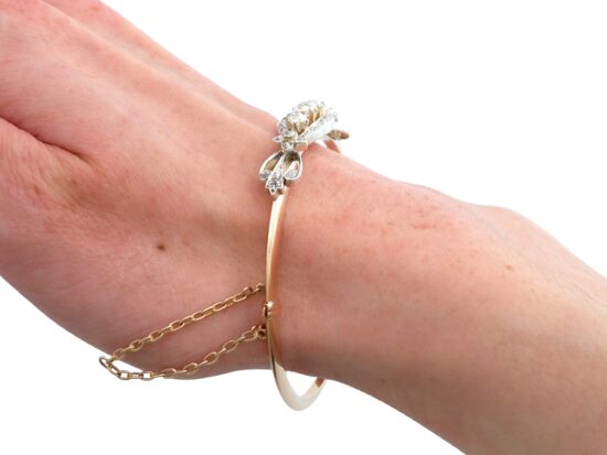 Rose Gold Bangle Hand Shot