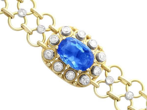 Sapphire Diamond Cluster Detail Close-Up